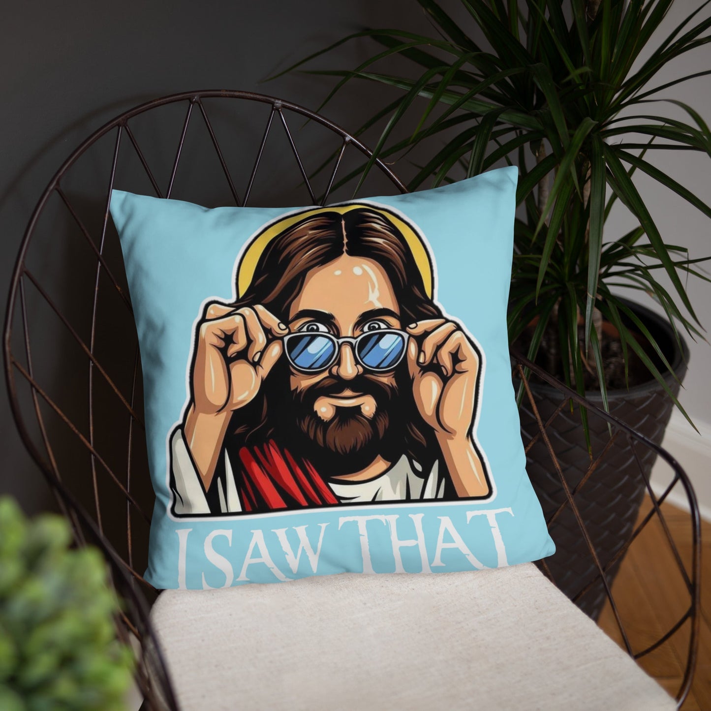 Jesus Throw Pillow