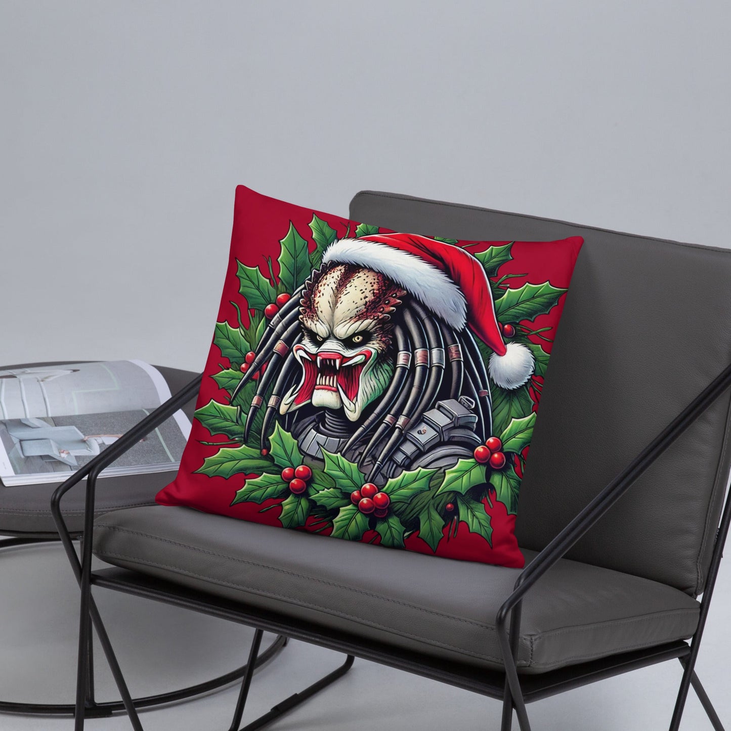Predator Christmas Throw Pillow