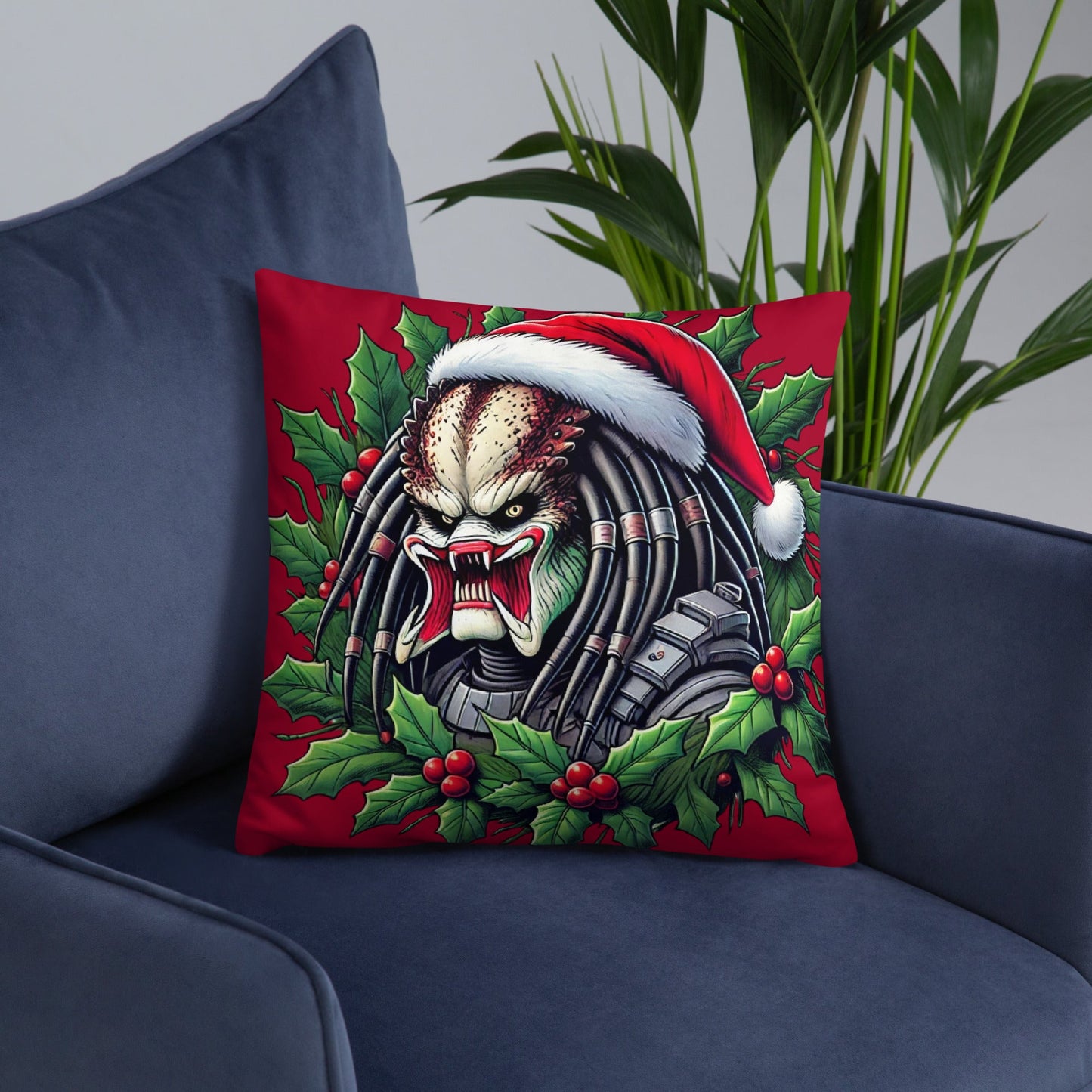 Predator Christmas Throw Pillow