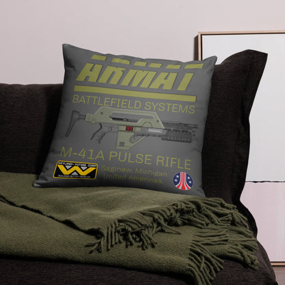 Aliens Pulse Rifle M41A Throw Pillow