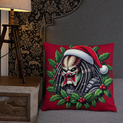 Predator Christmas Throw Pillow