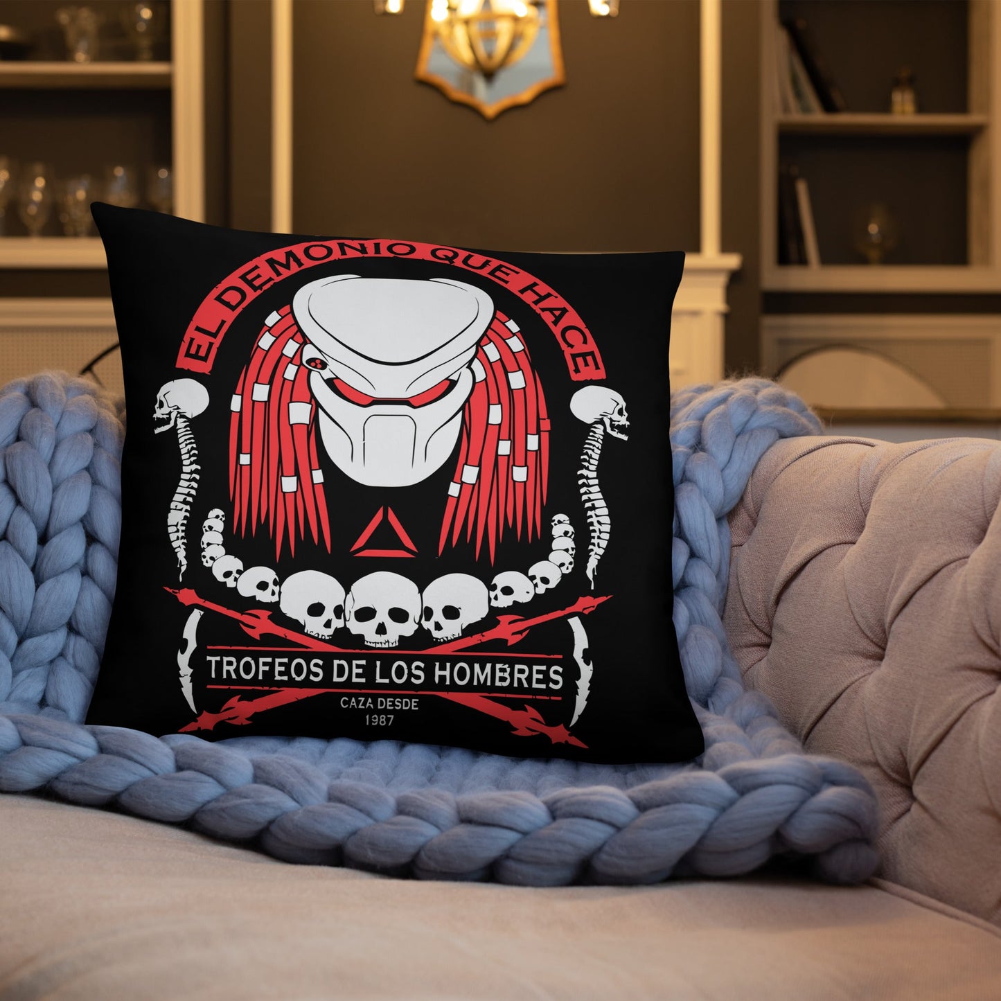 Predator 1987 Throw Pillow