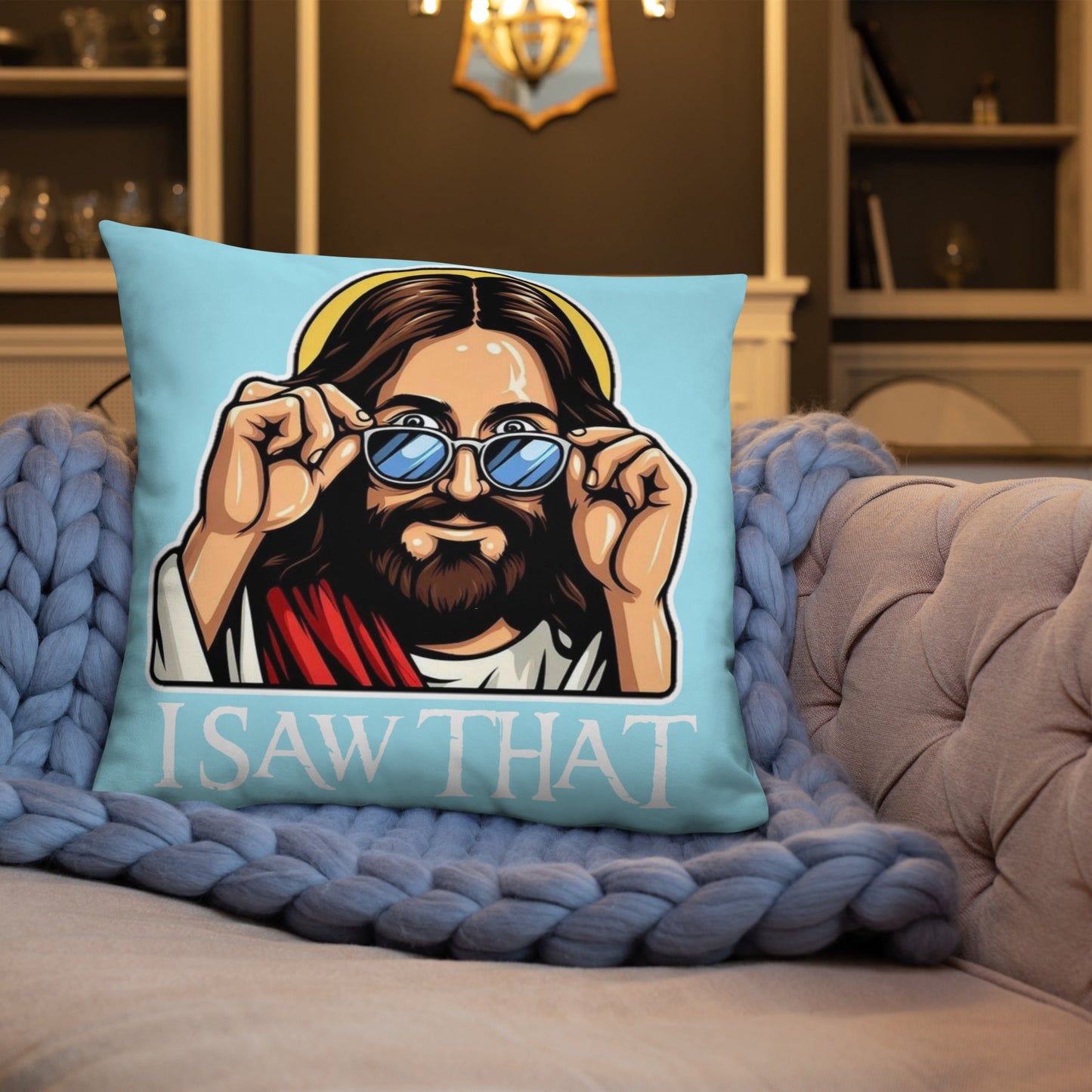Jesus Throw Pillow