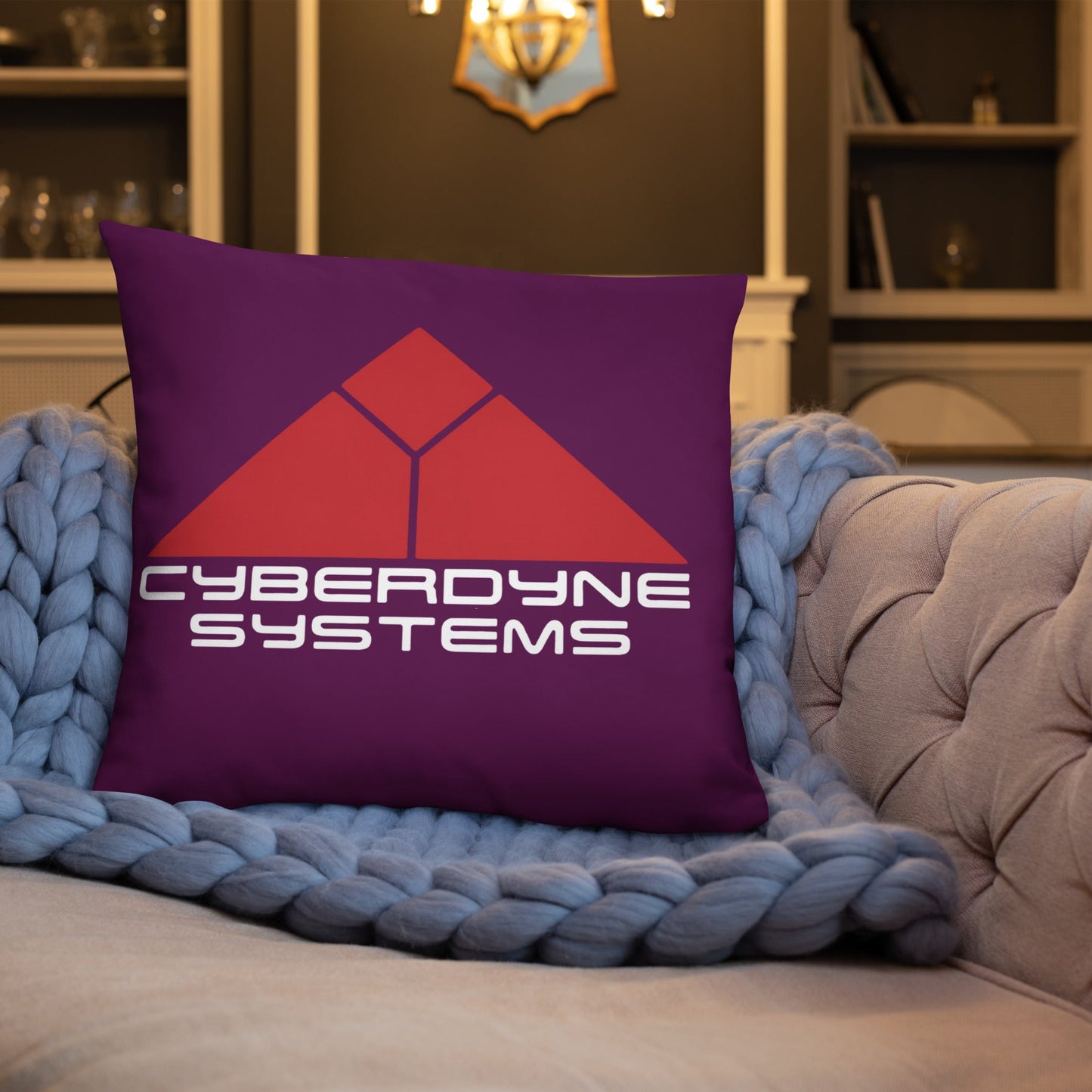 The Terminator Cyberdyne Systems Throw Pillow