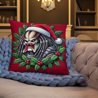 Predator Christmas Throw Pillow