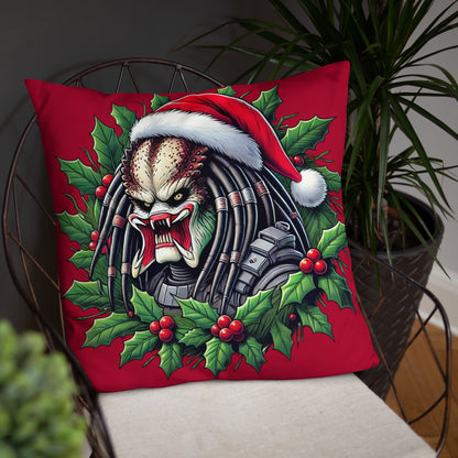 Predator Christmas Throw Pillow