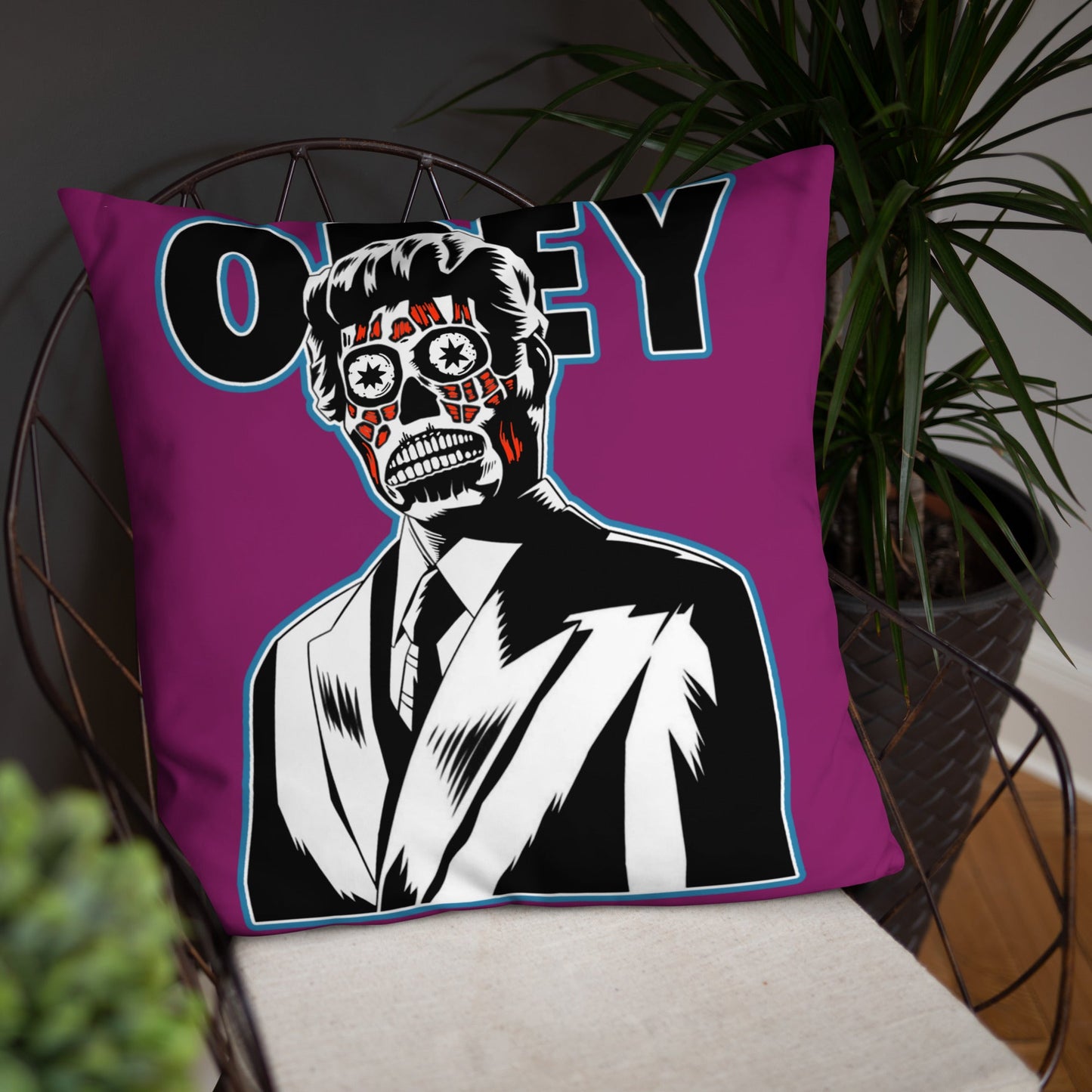 They Live OBEY Throw Pillow