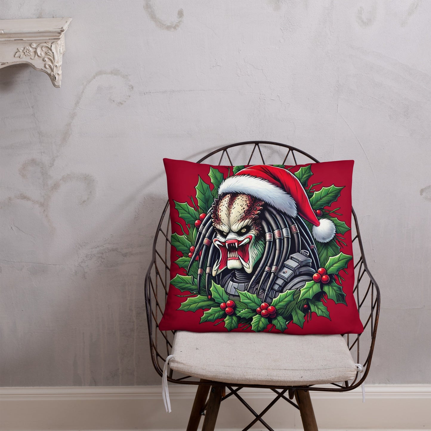 Predator Christmas Throw Pillow