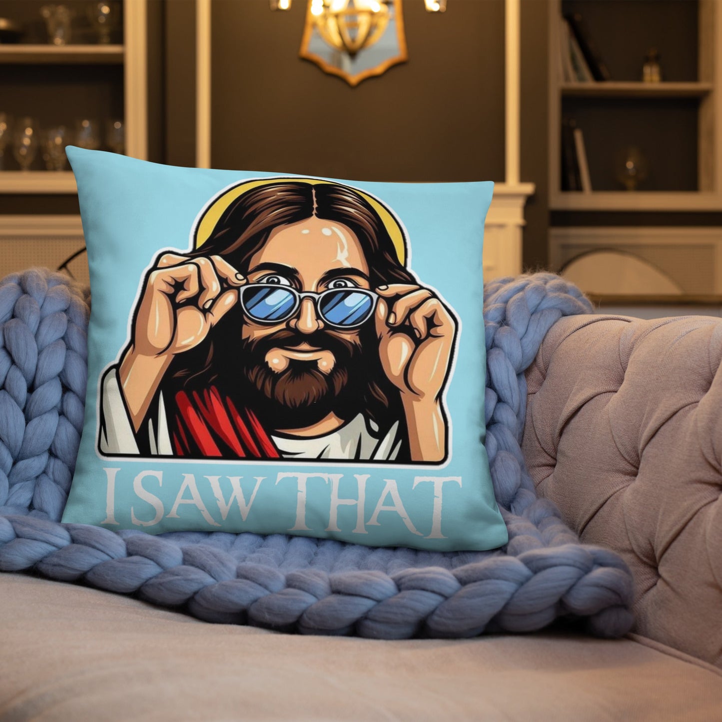 Jesus Throw Pillow