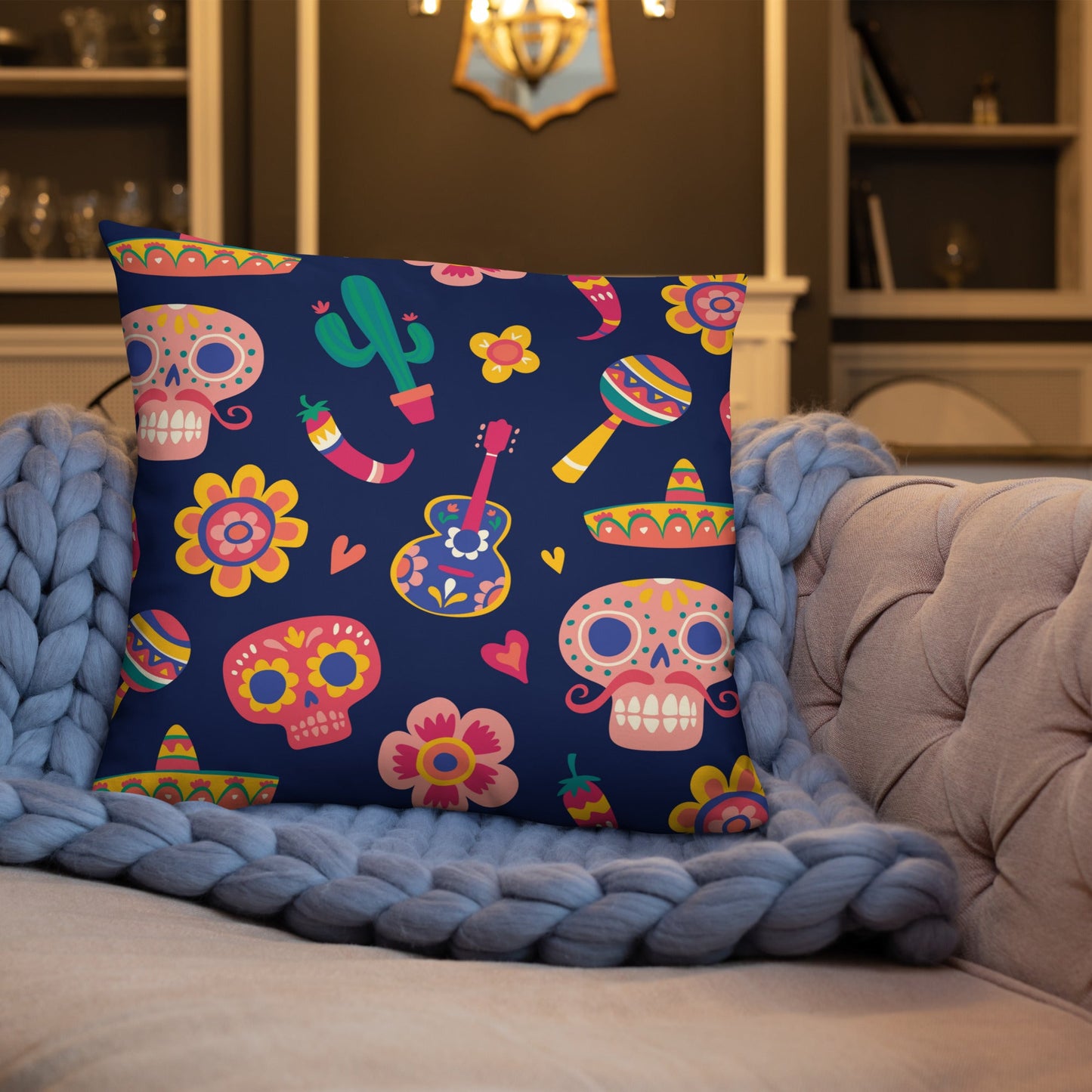Day of the Dead Throw Pillow