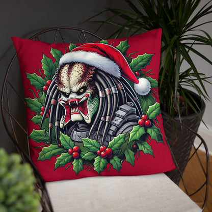 Predator Christmas Throw Pillow