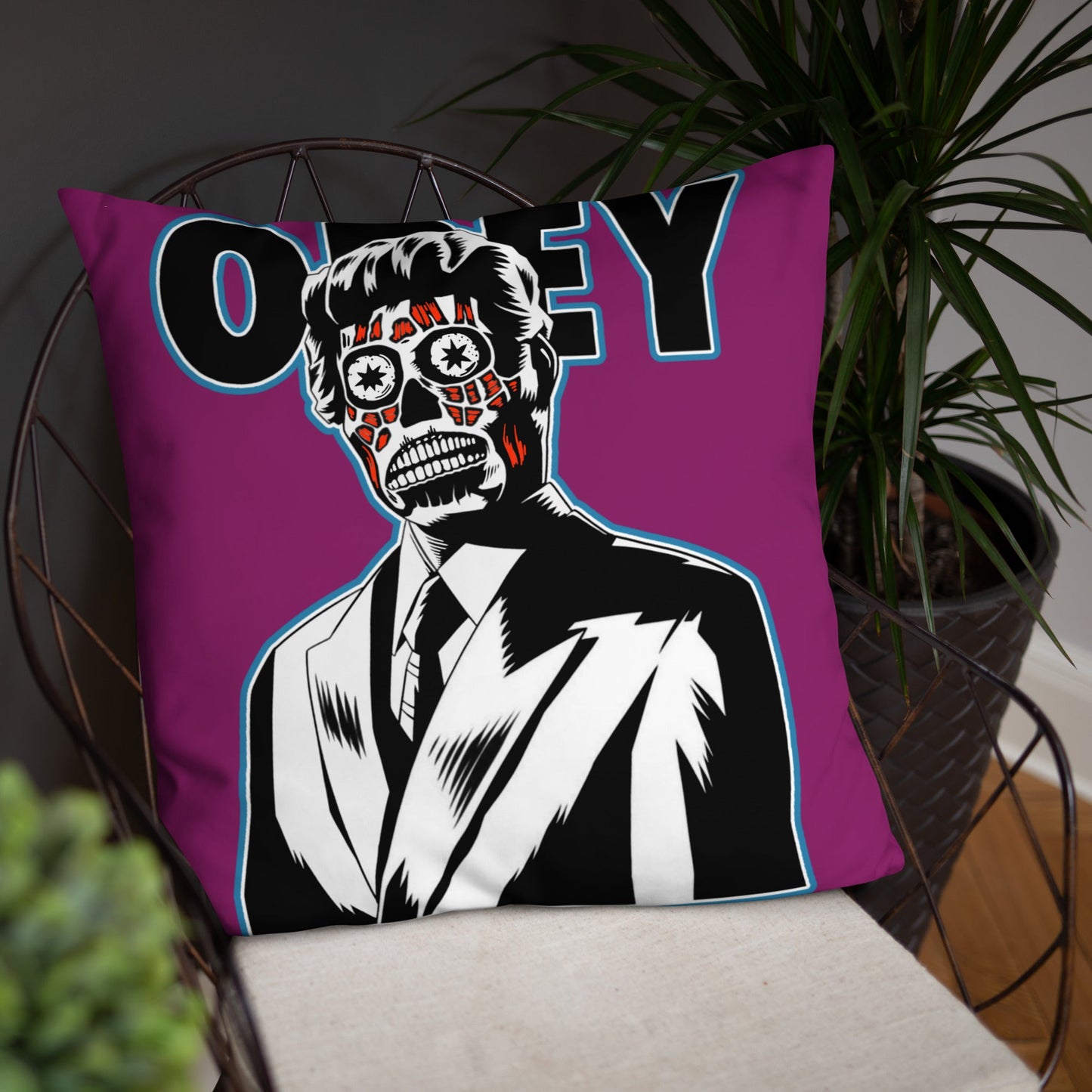 They Live OBEY Throw Pillow