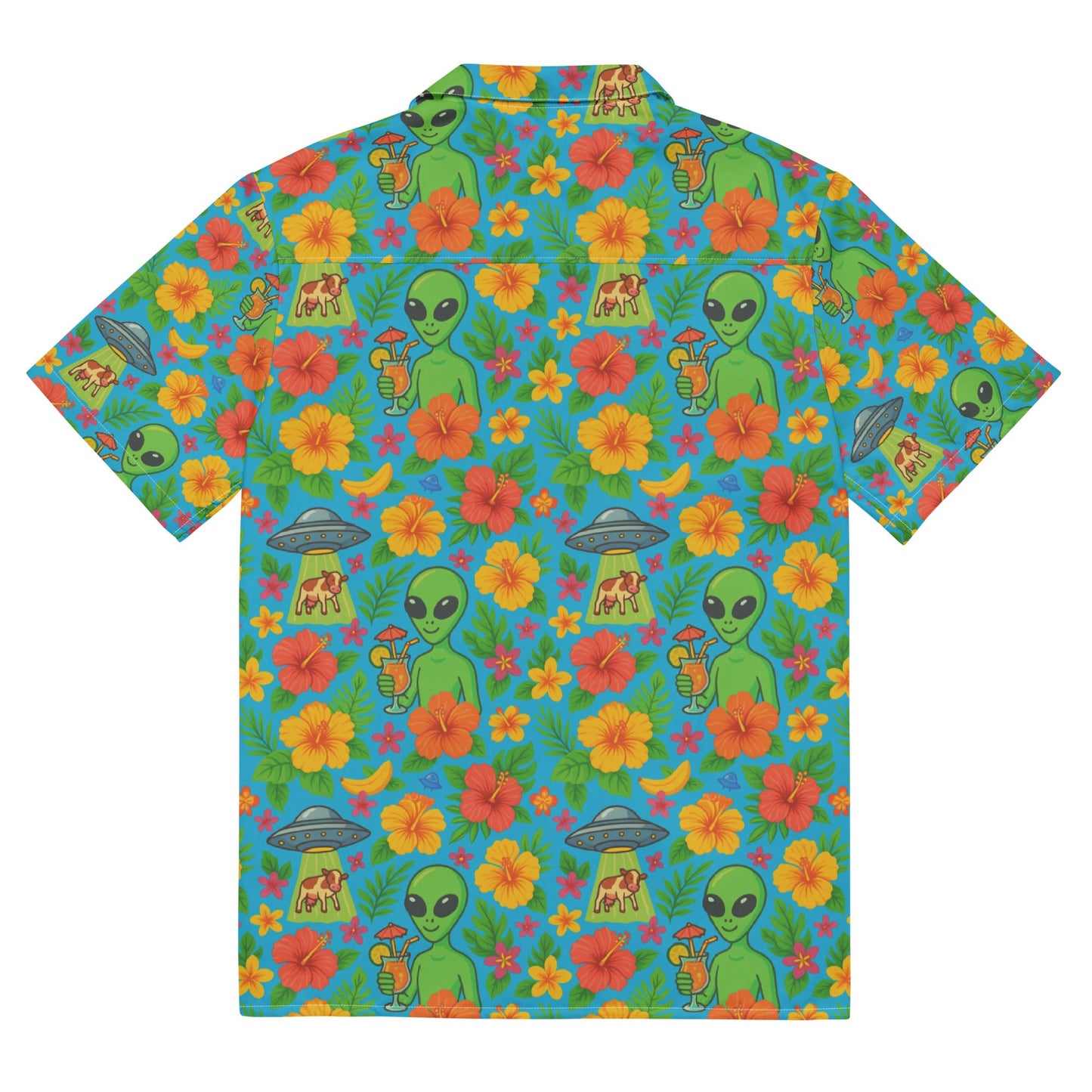 Tropical Alien Hawaiian Shirt – UFO Abduction Summer Vibes