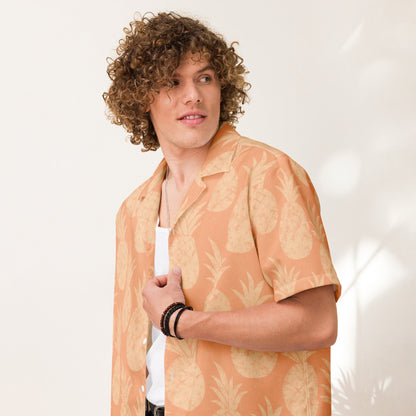 Pineapples Unisex Hawaiian button shirt