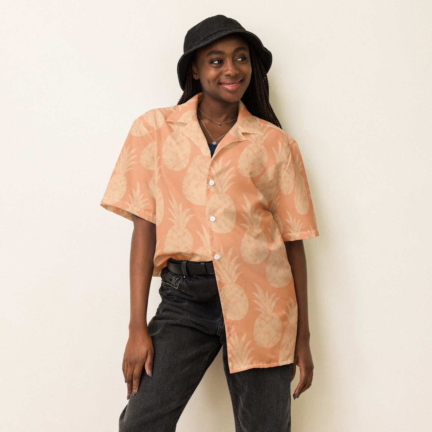 Pineapples Unisex Hawaiian button shirt