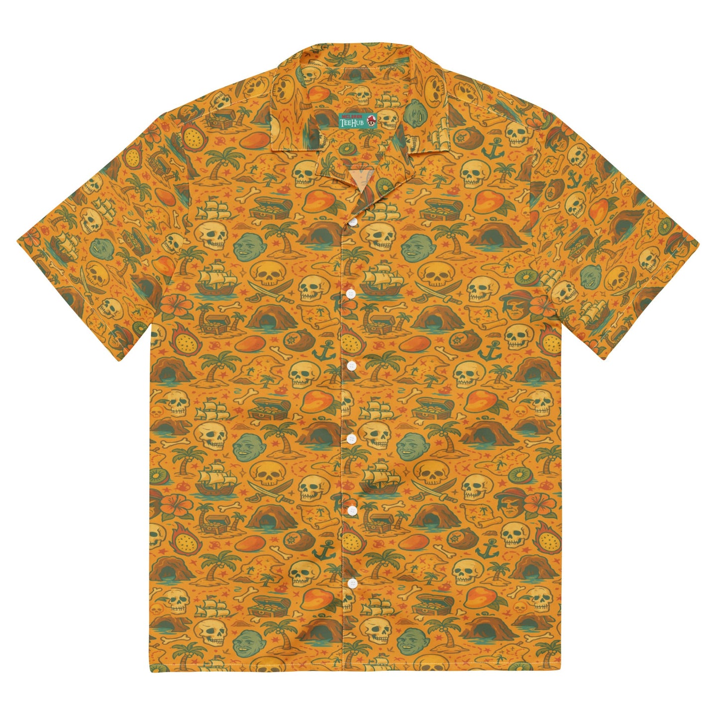Goonies Inspired Hawaiian Unisex button shirt