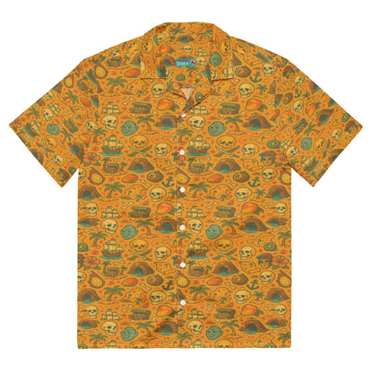 Goonies Inspired Hawaiian Unisex button shirt