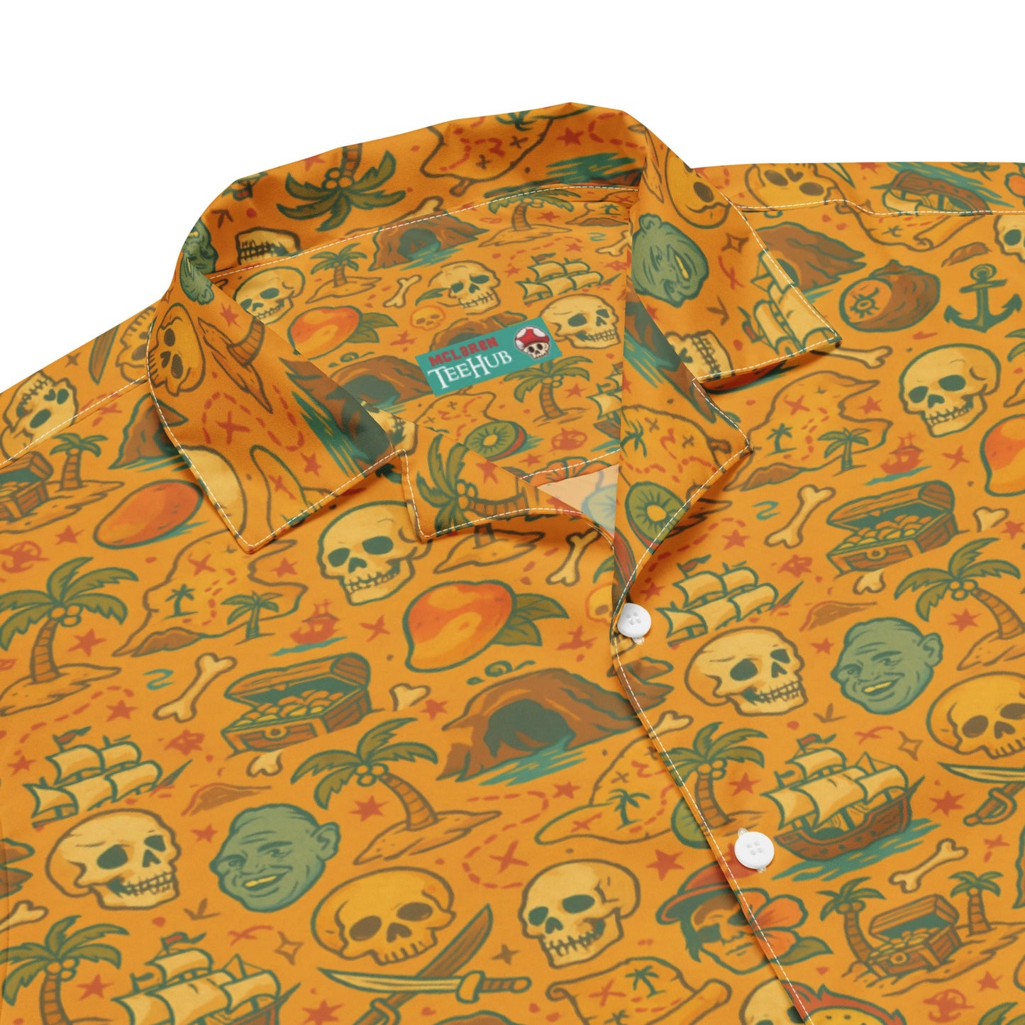 Goonies Inspired Hawaiian Unisex button shirt