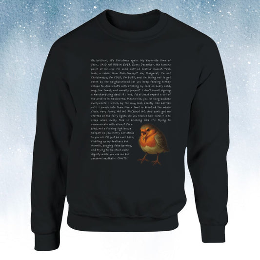 Angry Robin Christmas Sweatshirt