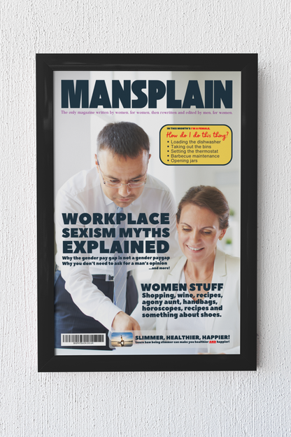 Mansplain Magazine Poster