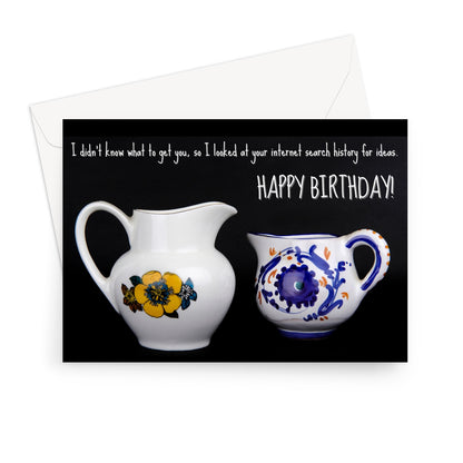 Birthday Card: Jugs