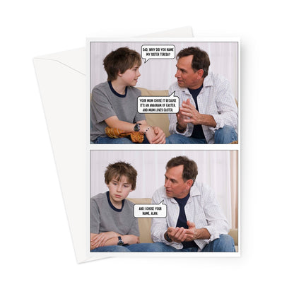 Dad Jokes Card: Alan