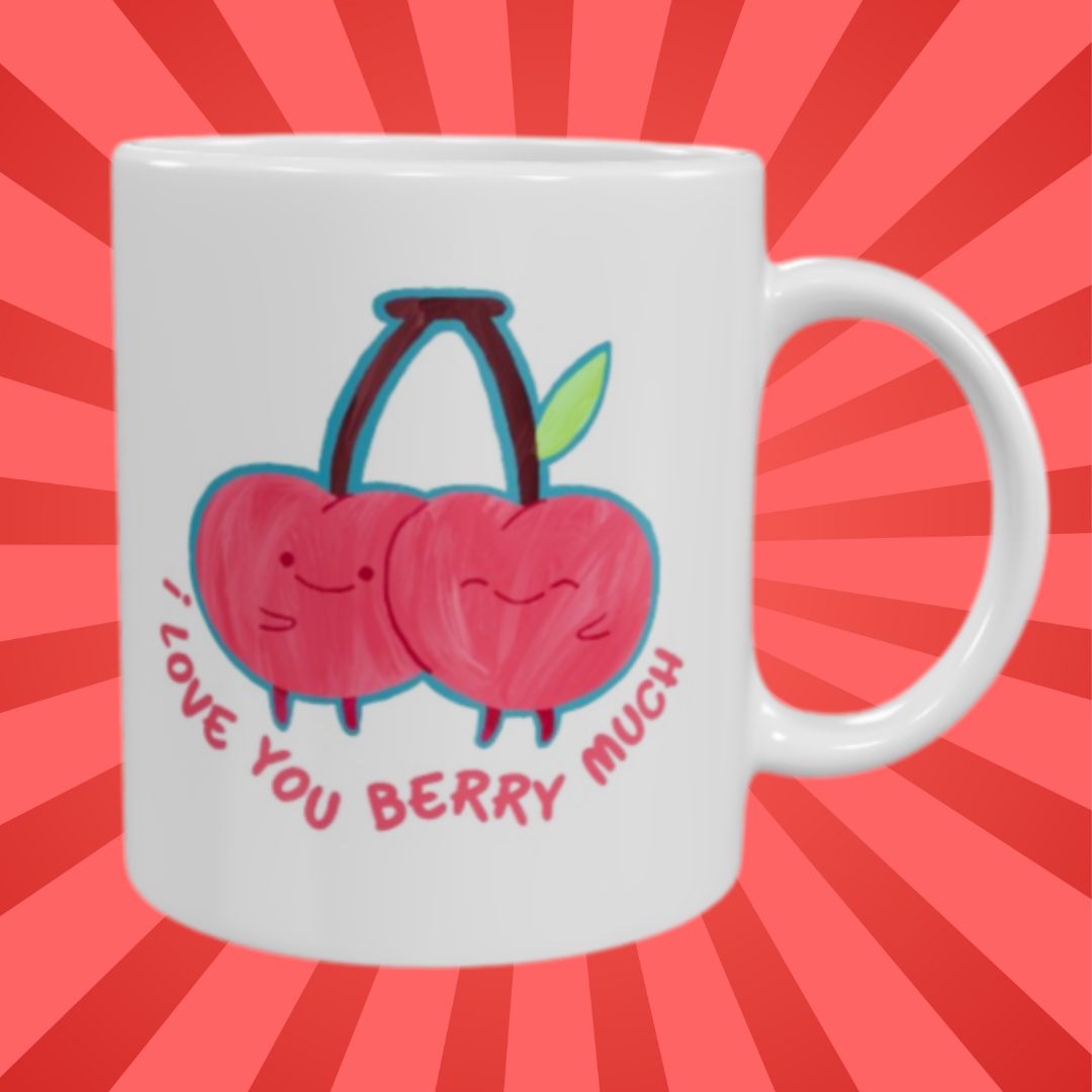 I Love You Berry Much Mug