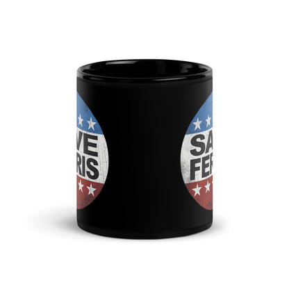 Save Ferris Black Glossy Mug