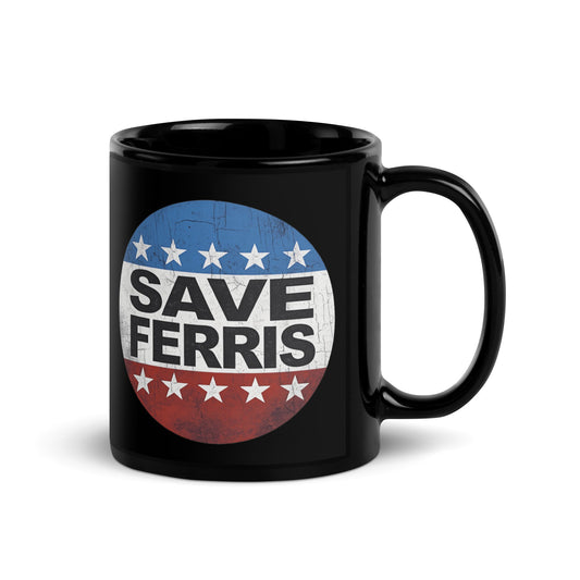 Save Ferris Black Glossy Mug
