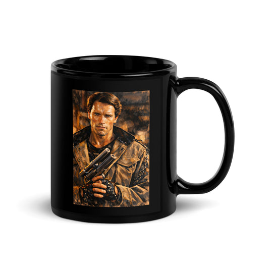 The Terminator Black Glossy Mug