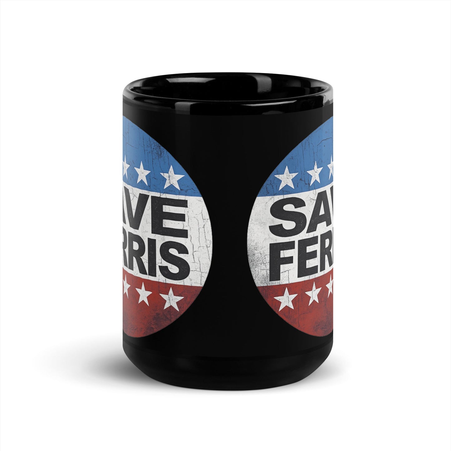 Save Ferris Black Glossy Mug