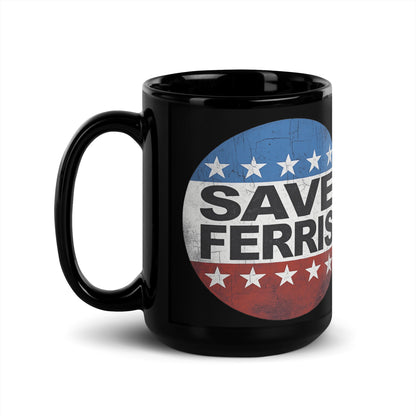 Save Ferris Black Glossy Mug