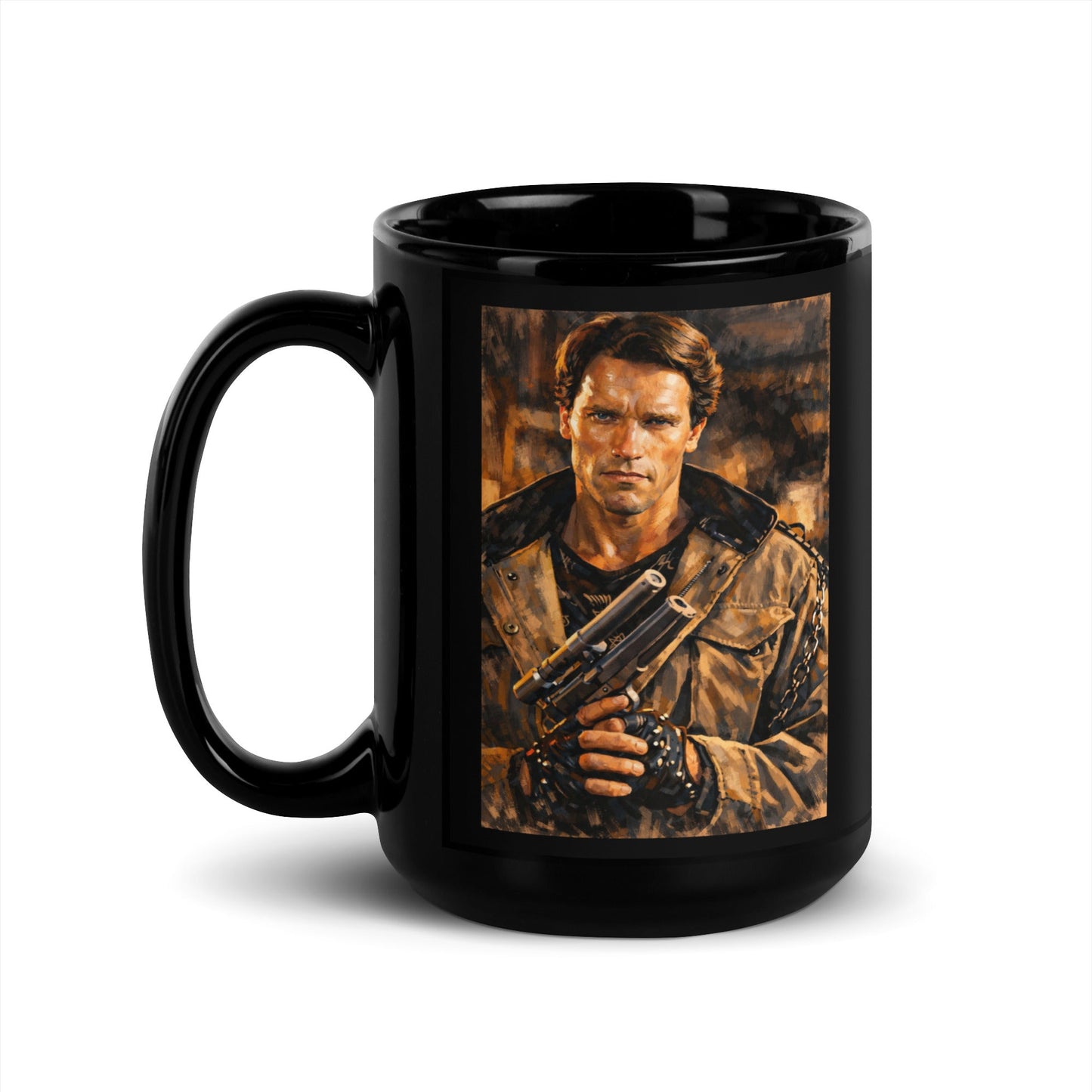 The Terminator Black Glossy Mug