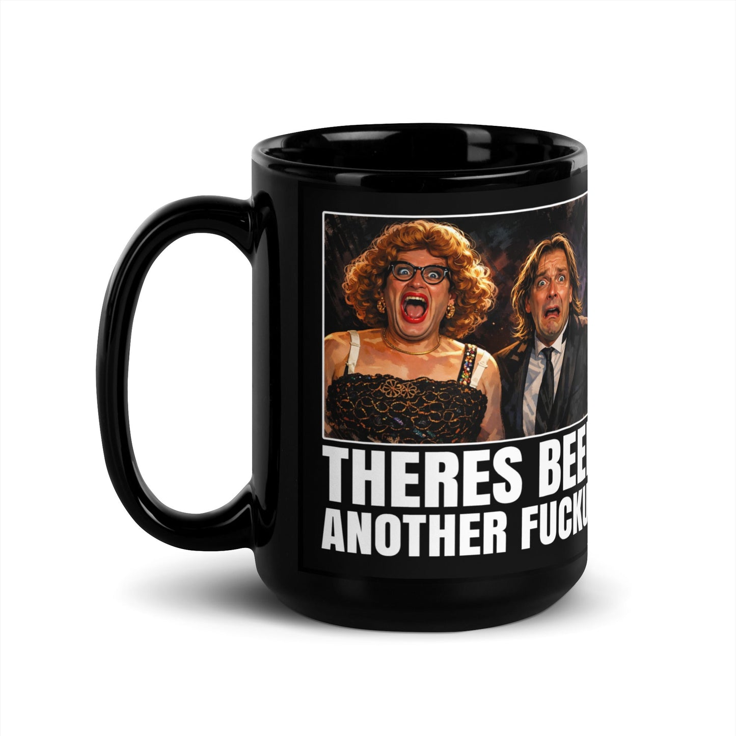 Bottom Tv Series Black Glossy Mug