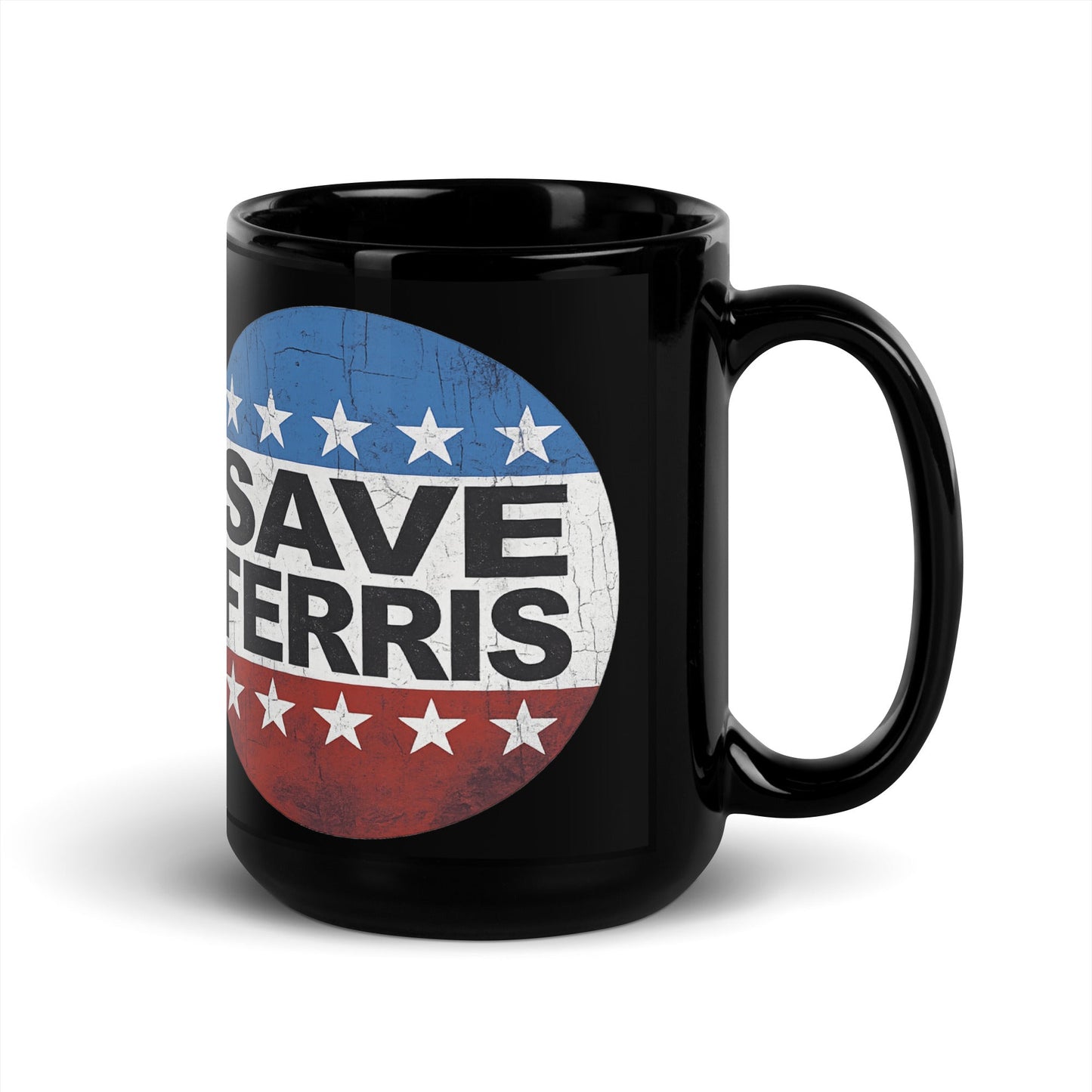 Save Ferris Black Glossy Mug