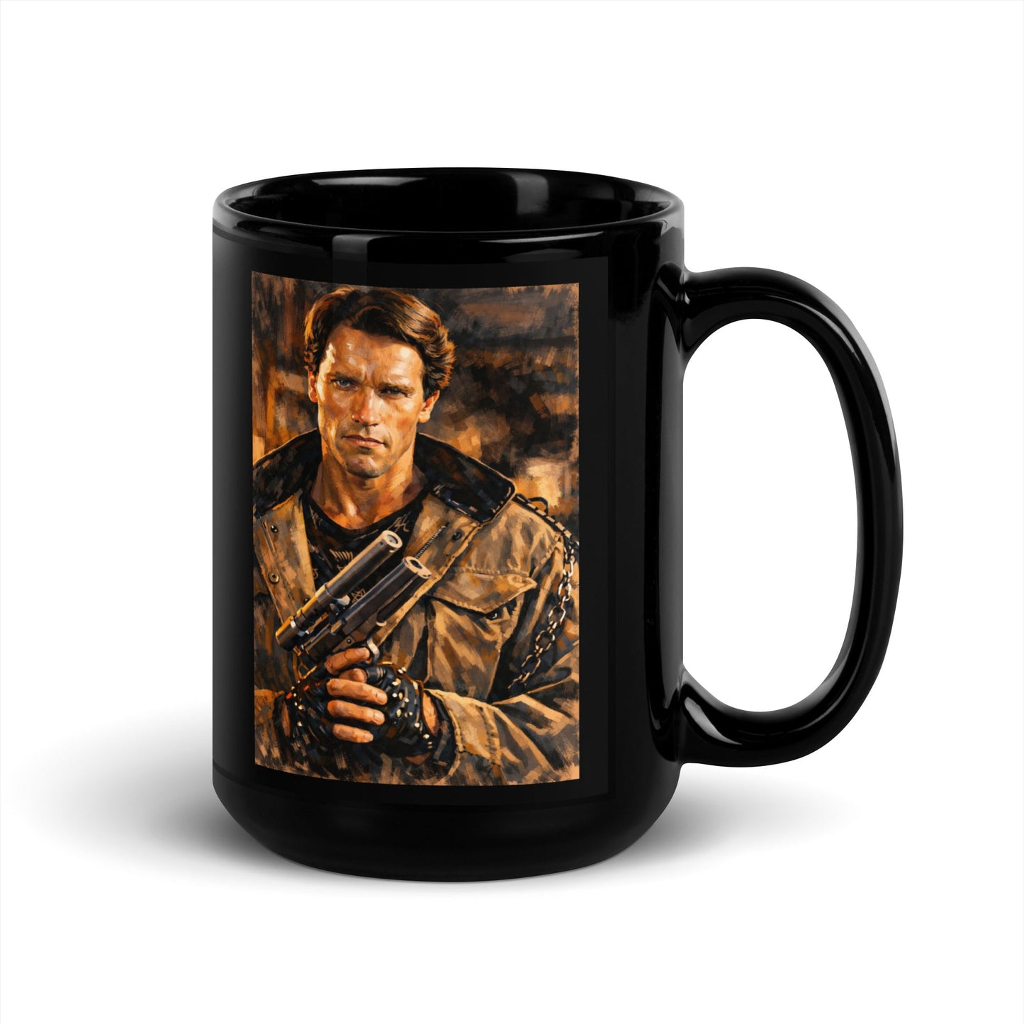 The Terminator Black Glossy Mug