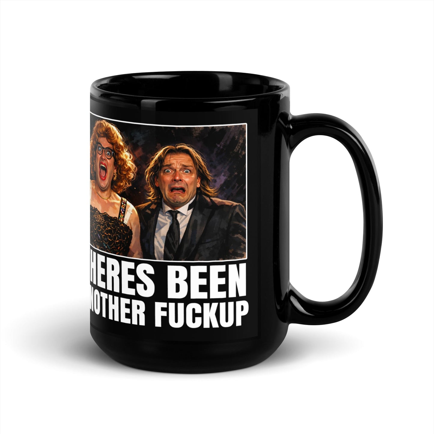 Bottom Tv Series Black Glossy Mug