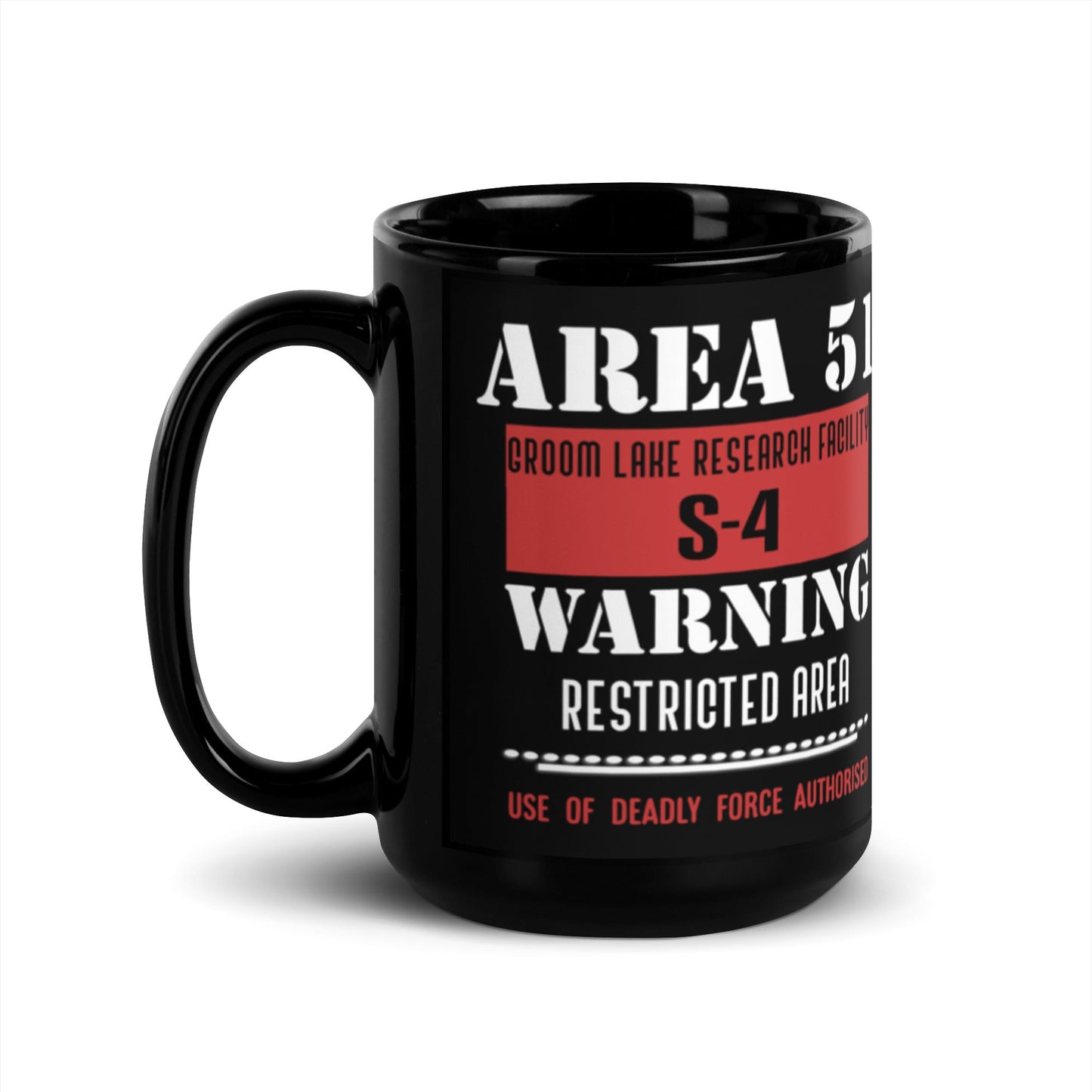 Area 51 Black Coffee Mug