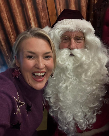 Burgundy glitter snowflake earrings