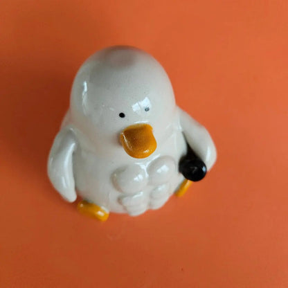 Russell with the Muscle (Gym Duck)