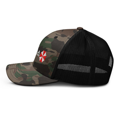 Umbrella Corporation Resident Evil Camouflage trucker hat