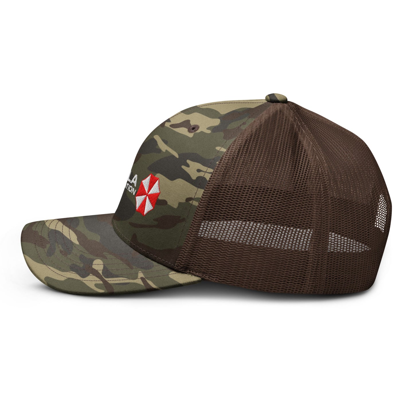 Umbrella Corporation Resident Evil Camouflage trucker hat