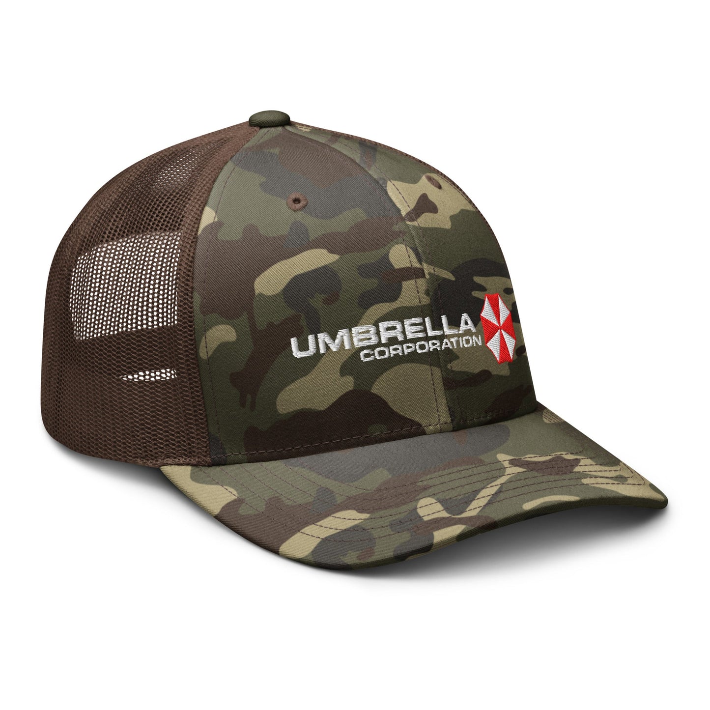 Umbrella Corporation Resident Evil Camouflage trucker hat