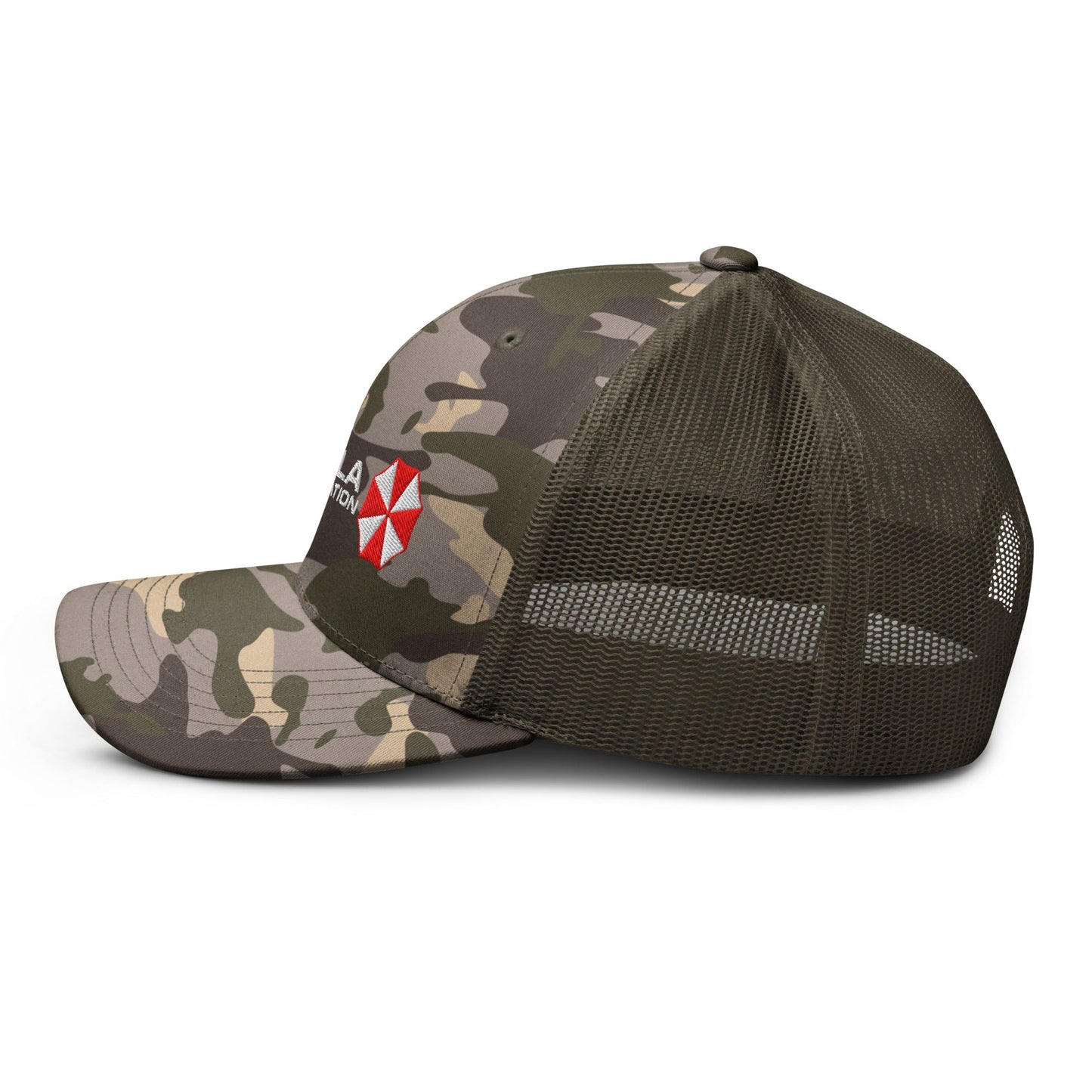 Umbrella Corporation Resident Evil Camouflage trucker hat