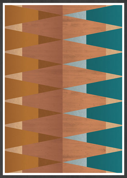 Copper Tops Geometric Wall Art