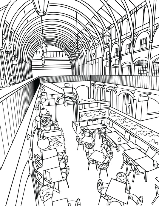Covent Garden Colouring Book (A4)