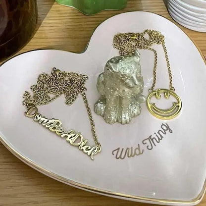 Don't be a dick necklace