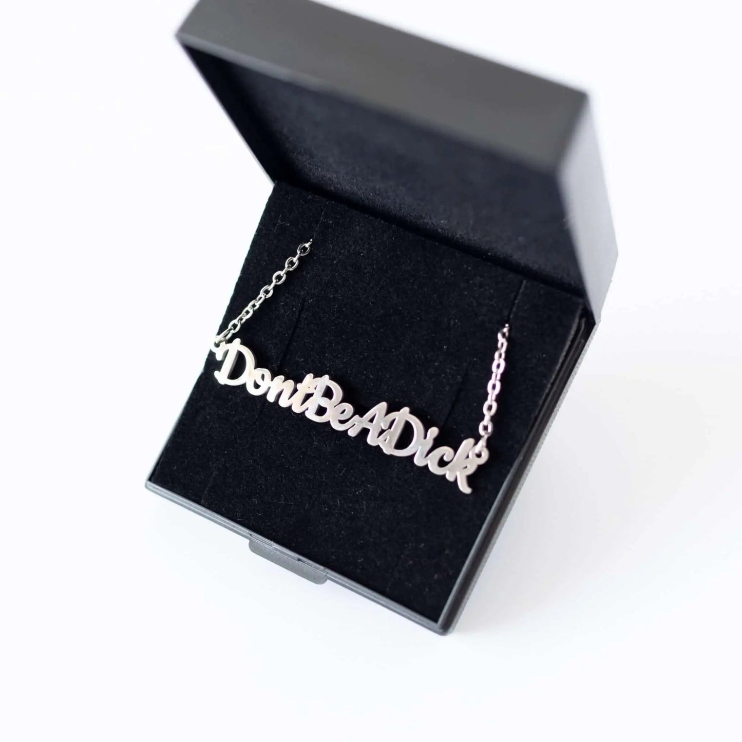Don't be a dick necklace