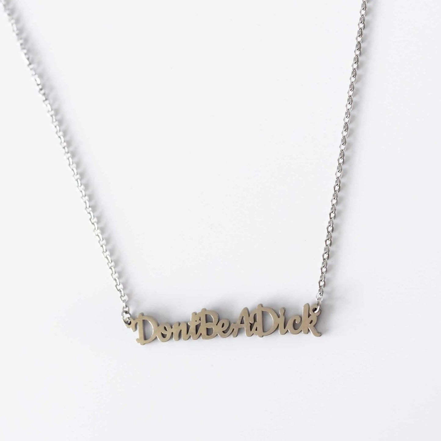 Don't be a dick necklace
