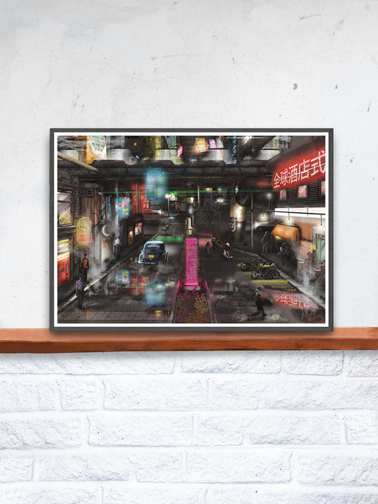 Dystopia Cyberpunk Wall Art